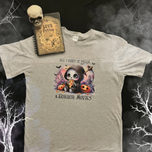 Pizza and Horror movies T-shirt