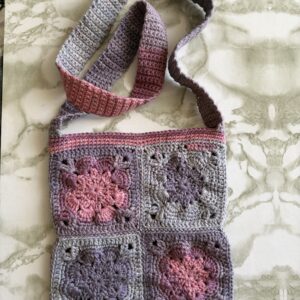 Ladies cross body bag purple