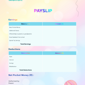 Payslip hot air balloon